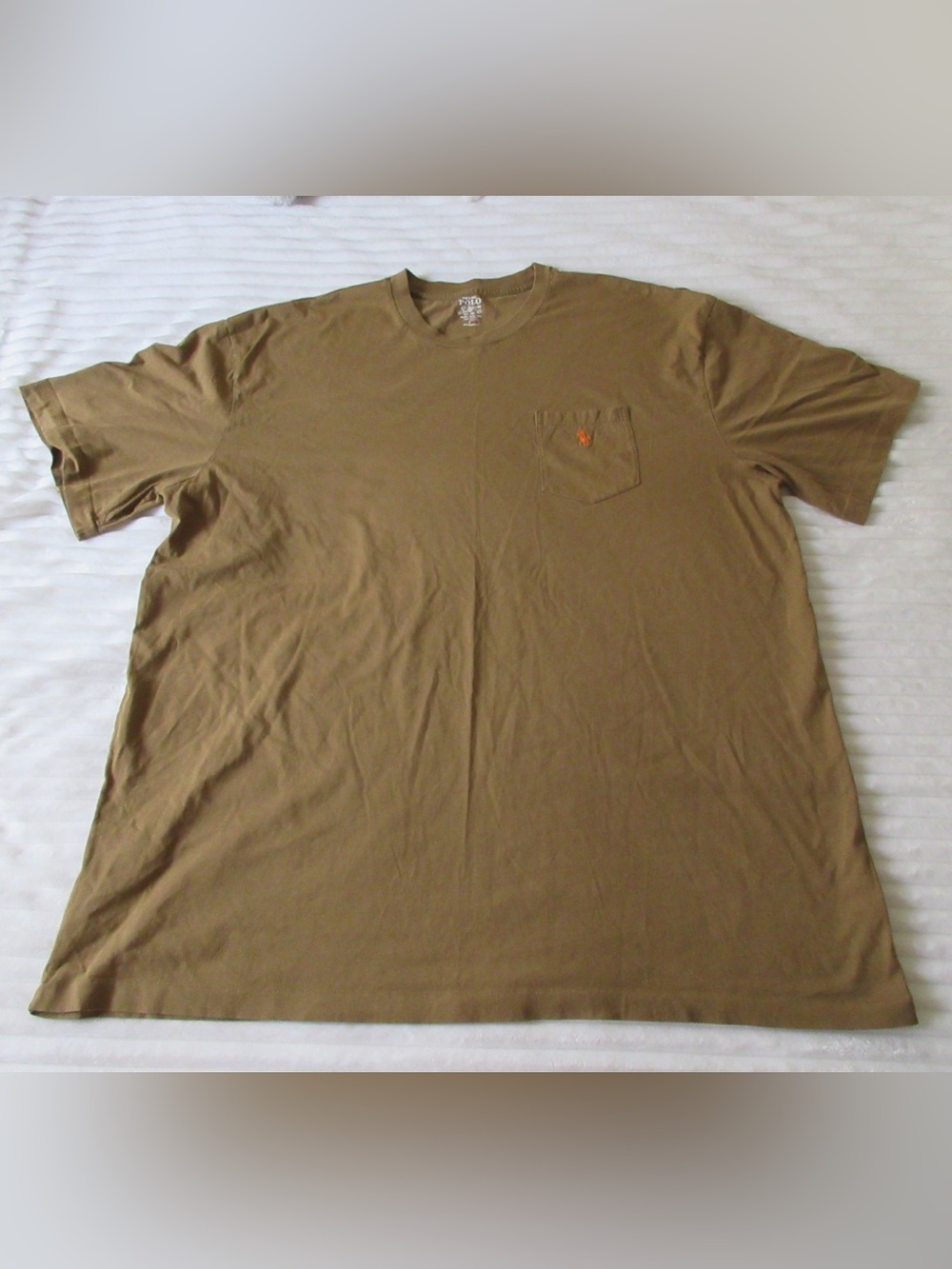 Polo by Ralph Lauren Olive Brown Short Sleeve Pocket Tee